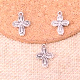75pcs Charms cross flower 18*13mm Antique Making pendant fit,Vintage Tibetan Silver,DIY Handmade Jewellery