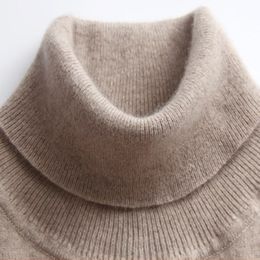 GABERLY Soft Cashmere Elastic Sweaters and Pullovers for Women Autumn Winter Turtleneck Female Wool Knitted Brand Sweater LY191217