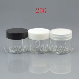 25G Transparent Plastic Cream Bottle , 25CC Mask / Eye Cream Packaging Jar , Empty Cosmetic Container , Makeup Sub-bottling