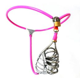 Male Chastity Belt device Hollow cage mens light Invisible chastity lock #R45