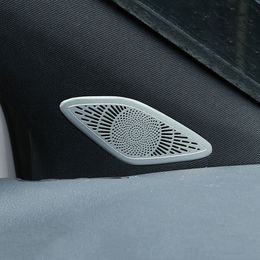 Car Styling A-pillar Loudspeaker Decoration Sticker Trim For Mercedes Benz B Class GLB W247 2020 Interior Audio Speaker Modified