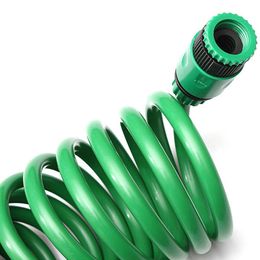 25FT Flexible Portable Expandable Garden Water HoseThese coiled garden hoses recoil quickly for compact and organized storage