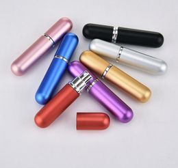 100pcs 6ml Colourful Refillable Portable Mini Perfume Bottle & Traveller Aluminium Spray Empty Parfum Bottle