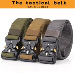 10 Colour Heavy Duty Tactical Gear Out Belt Nylon Metal Buckle Swat Molle Padded Patrol Waist Belt Tactical Hunting Accessories