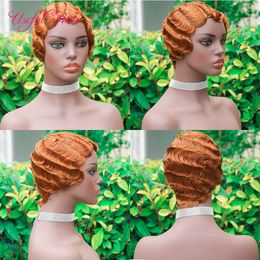 short wigs Brazilian Virgin Hair Human Hair Wigs Remy Water Wave short wigs Brazilian Virgin For Black Women Human