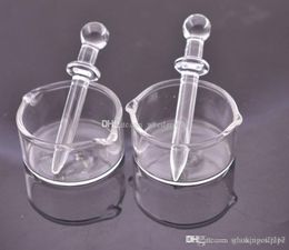 Wholesale Wig Wag Concentrate Glass Wax Dish Oil Containers Dabber Tool Set Kit