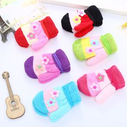 Fashion-warm gloves baby cute mittens children Korean version of the ligament cartoon gloves13