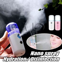 Mini Nano Facial Sprayer USB Nebulizer Face ångare luftfuktare Hydrating Anti-aging rynka kvinnor skönhet hudvård verktyg