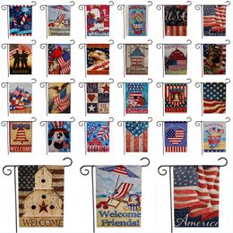 American Garden Flag USA Independence Day Flag US Series Pattern Flags Independence Day Party Home Garden Lawn Decor