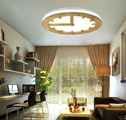 Nordic creative simple wooden ceiling lights warm bedroom solid wood lamp Chinese style dining room lamp MYY
