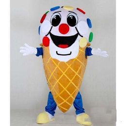 2020 Factory direct sale Ice Cream Mascot Costume Fancy Birthday Party Dress Halloween Carnivals Costumes