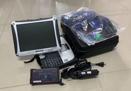 Herramienta de diagnóstico de camión diesel USB DPA5 con laptop CF19 Pantalla táctil Conjunto completo Escáner de servicio pesado 2 años de garantía
