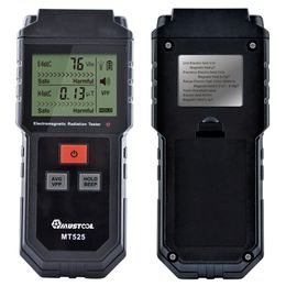 ET825 Battery Radiation Detection Electric Magnetic Field Detector Electromagnetic Tester LCD Display