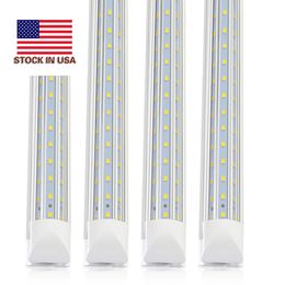 8ft led tube lights V-Shape 8 foot design shop LED lights fixture 4ft 5ft 6ft 120W Cooler Door Freezer lighting fluorescent Lamps