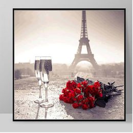 5D Diamond Embroidery Needlework Diy Diamond Painting Cross Stitch Kits Flower Rose Creative Partial Round Diamond Mosaic Room Decor