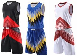 2019 Personality Shop popular custom basketball apparel Men's Mesh Performance Mens Basketball Jerseys Design custom jersey Sets With Shorts