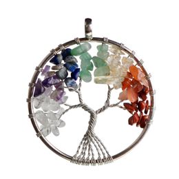 Round pendant silver tree roots spread out women's popular multi-purpose wild accessories