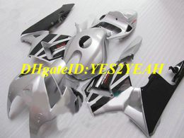 Custom Motorcycle Fairing kit for Honda CBR600RR CBR 600RR F5 2005 2006 05 06 cbr600rr ABS Silver black Fairings set+Gifts HQ47