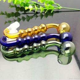 10mm Colour 4 continuous bubble S pot Wholesale Glass Hookah, Glass Water Pipe Fittings, Smoking ,Free Ship