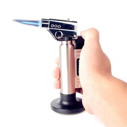 metal Butane gas jet flame torch lighter Windproof Cigar lighter Welding Gun Refillable Butane Gas Lighter 1300c dhl free shipping