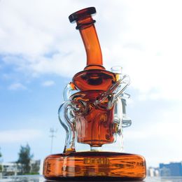 Showerhead Perc Tornado Recycler Heavy Base Klein Recycler Dab Rig Oil Rigs Glass Water Bongs Water Pipe 14mm Female Joint Smoking Accessory