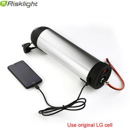 48v 750w Electric Bicycle Battery 48V 17Ah lithium ion Silver Water Kettle Battery with BMS and Charger For LG 18650 cell