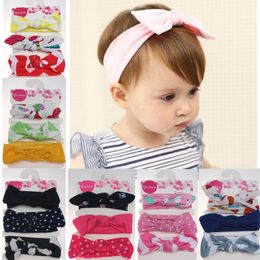 Baby Girls Knot bow Headbands Bow Turban 3pcs/set Infant Elastic Hairbands Children Knot Headwear kids Hair Accessories M112