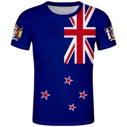 NEW ZEALAND t shirt diy free custom made name number nzl t-shirt nation flag nz maori country college print photo logos clothing