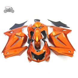 Free Customise fairings for Kawasaki Ninja 250R ZX250R ZX 250 2008 2009-2014 EX250 08-14 red golden road racing motorcycle fairing bodywork