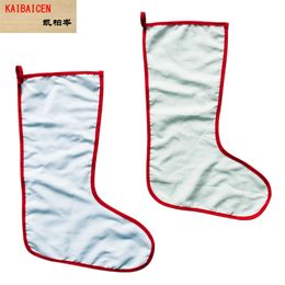2021 Christmas Decoration For Sublimation Christmas Stocking Socks Personalised Blank DIY Custom Xmas Supplies HeatTransfer Material