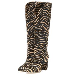 Free shipping sheepskin leather square high heels SHOES Knight Boots pillage toes pattern stone long knee boots size 34-43 catwalk zebra