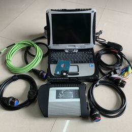 Für Mercedes PKW LKW Diagnosetool CF-19 Laptop i5 CPU 4G gebrauchter Computer plus MB Star C4 SD Connect Compact 4 V2023.12 HDD voll