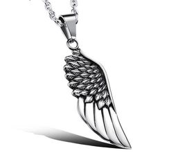 Angel Wings Men's Pendant Necklace Simple Fashion Style Wing Necklace WY1276