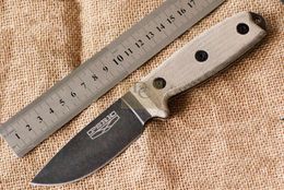 PSRK ver ESEE3 Rowen outdoor small fixed blade D2 steel G10/Micarta handle Best EDC Survival knife Gift Tool Knives