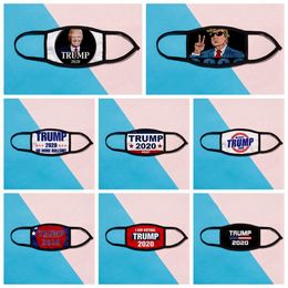 Donald Trump 2020 Maks Presidential Election Designer Mask Adult Kids Fashion Anti Dust Cotton Silk Face Masks 8styles RRA3192