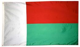 -Мадагаскар Флаг 3x5ft полиэстер Printed Китай Фабрика Сделано Любой заказ Стиль Летучий висячие Страна Национальные флаги Закрытый Открытый