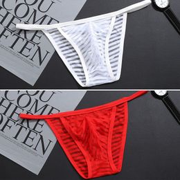 New style Mens perspective Underwear Sexy Man Lace GString Sex Toys Lovers Gay Men Thongs Panties Bikini Underwear jockstrap6647173