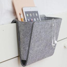 Felt Multifunction Bedside sofa Hanging holder storage Organiser box magazine smart phone remote controll storage bag Pockets 27