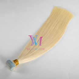 VMAE Double Drawn Brazilian Straight 40Pieces/Pack 100g 120g Blonde Natural Color 12 to 26 InchTape in Hair Extension