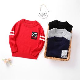 Pull pour enfants NOUVEAU Vêtements pour enfants Modèles d'automne et d'hiver Modèles d'hiver Boys 'Pull Sweater Baby Banking Shirt