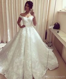 off shoulder lace wedding dresses sleeveless a line bridal gowns flower appliqued vintage plus size wedding dress custom
