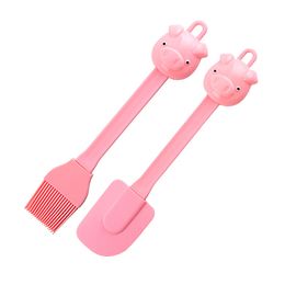 Silicone scraper brush Spatula Set tool baking tool Non Stick Rubber Cooking Utensil Set Cake Cream Pastry Butter Batter Mixing