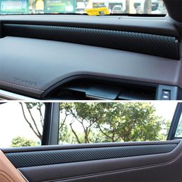 For Lexus ES 2018-2020 Interior Central Control Panel Door Handle 3D 5D Carbon Fibre Stickers Decals Car styling Accessorie242d