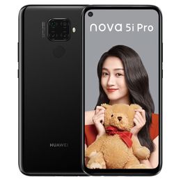 Original Huawei Nova 5i Pro 4G LTE Cell Phone 6GB RAM 128GB ROM Kirin 810 Octa Core 6.26 inches Full Screen 48MP Fingerprint ID Mobile Phone