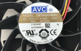 Original DBTA0825B2U 80258CM 12V 0.54A 4-wire PWM speed and large volume fan