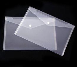 Best Transparent Plastic A5 Folders File Bag Document Hold Bags Folders Filing Paper Storage Office School Supplies SN950