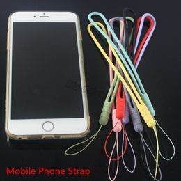 Multicolor Soft Silicone Wrist Lanyard Mobile Phone Chain Straps Keychain Charm Cords DIY Hang Rope Lanyards Mobile Phone Accessories Starps