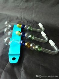 Colour bubble pot glass bongs accessories   , Glass Smoking Pipes Colourful mini multi-colors Hand Pipes Best Spoon glas