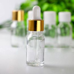 Popular Selling Clear Dropper 10ml 768Pcs Mini Glass Bottle For Essential Oil Display Vial Small Serum Perfume Glass Container