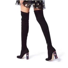 Botas Altas De Diamante Hasta La Rodilla Oferta Online | DHgate.com